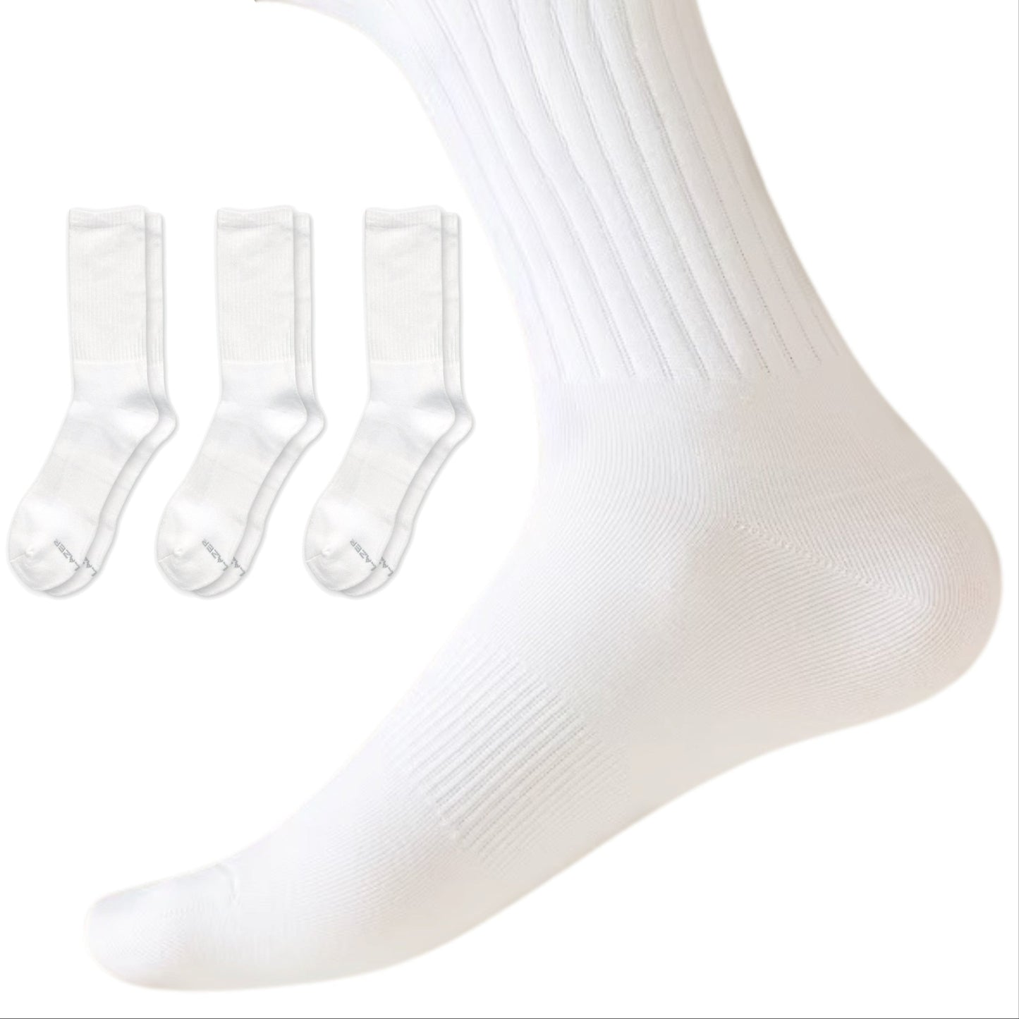 TRAILBLAZER Premium Cushion Crew Socks (3-Pack) Mens US 9-14