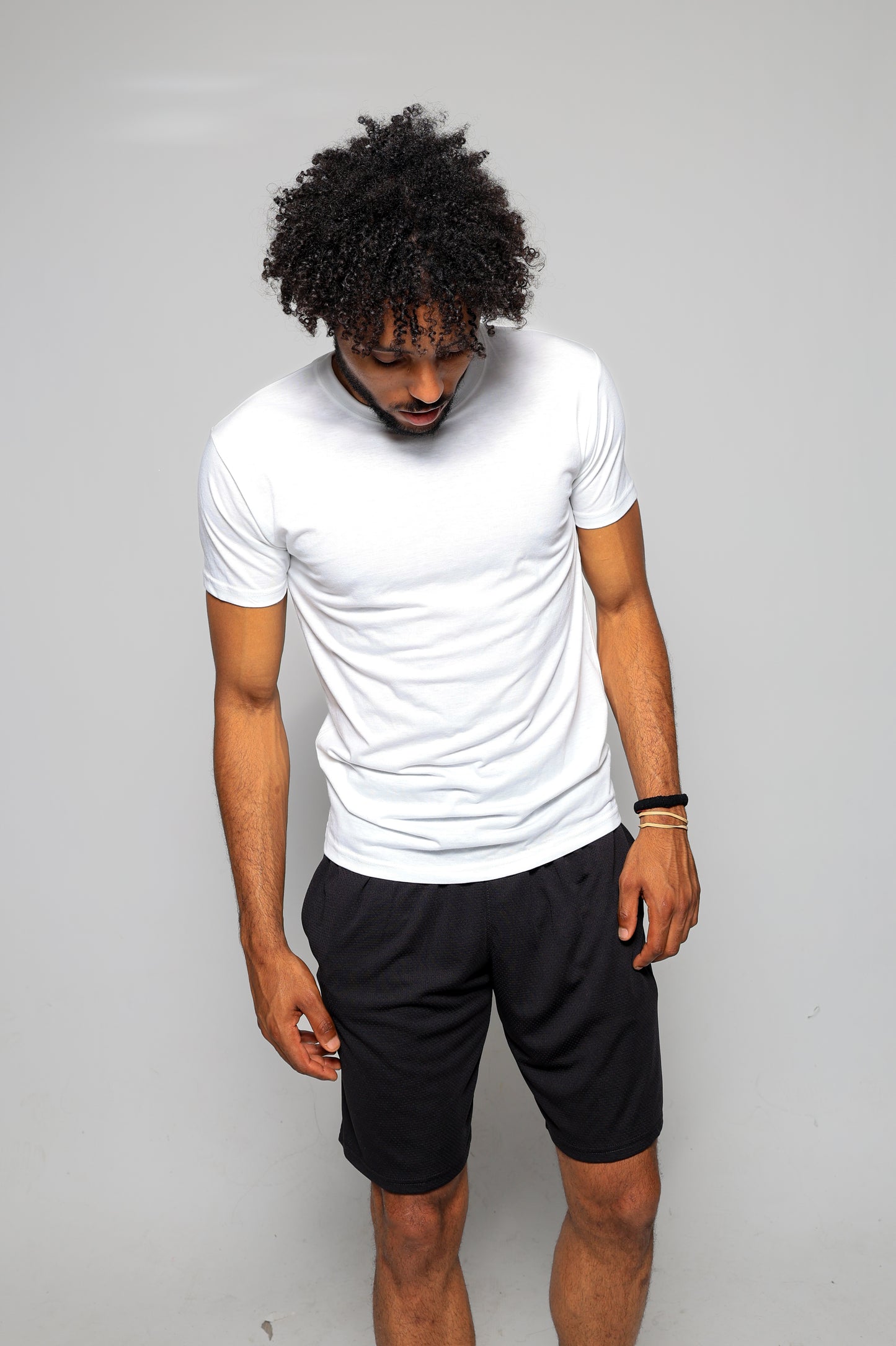 TRAILBLAZER Slim Fit White and Black Tees Crewneck (3 Pack)