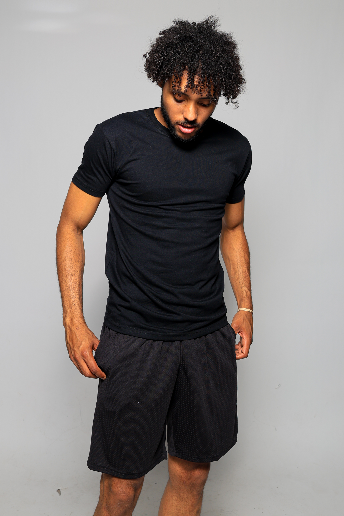 TRAILBLAZER Slim Fit White and Black Tees Crewneck (3 Pack)
